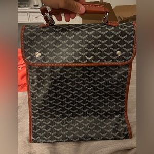 GOYARD Goyardine Saint Leger Soft Briefcase Backpack
